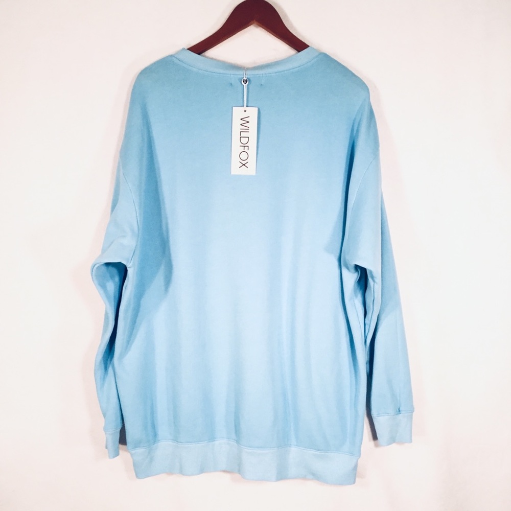 WILDFOX | Bikini Bod Sweatshirt / Beach Coverup -M - Picture 7 of 8